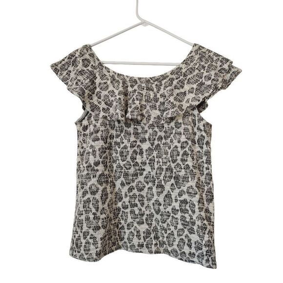 Anthropologie Dolan Women's Size Small Multi Asymmetrical Neckline Top Blouse - Picture 6 of 8